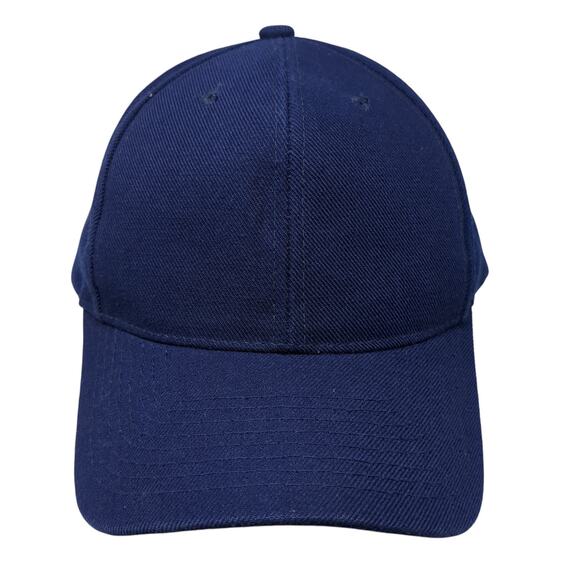Magic Strapback Hat Blue One Size Solid Adjustable Vent Holes Blank - Picture 1 of 9